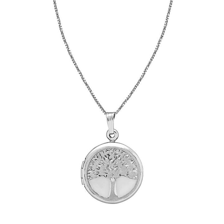 Treasured Moments Sterling Silver Family Tree Locket, Women's