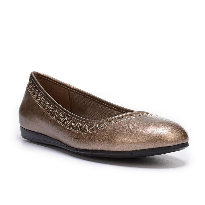 Lifestride Native Women's Slip-on Flats, Size: Medium (11), Beig/green (beig/khaki)
