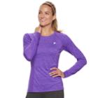 Women's Fila Sport&reg; Raglan Long Sleeve Tee, Size: Xl, Med Purple