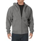 Men's Dickies Midweight Fleece Zip-up Hoodie, Size: Small, Grey Other