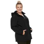 Plus Size Zeroxposur Nicky Soft Shell Hooded Jacket, Women's, Size: 1xl, Black