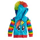 Toddler Girl My Little Pony Rainbow Dash Hoodie, Size: 2t, Brt Blue