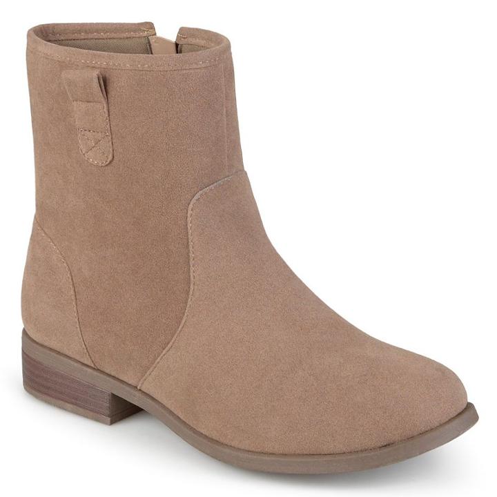 Journee Collection Brit Women's Ankle Boots, Girl's, Size: Medium (9), Beig/green (beig/khaki)