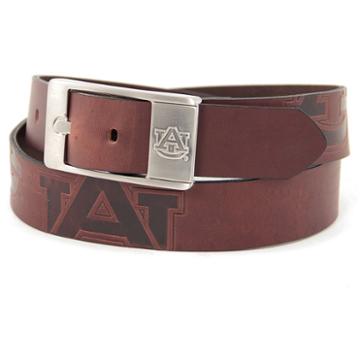 Men's Auburn Tigers Brandish Leather Belt, Size: 42, Brown