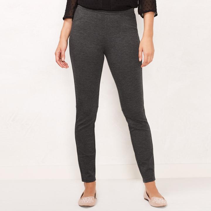 Women's Lc Lauren Conrad Pull-on Skinny Dress Leggings, Size: Large, Med Grey
