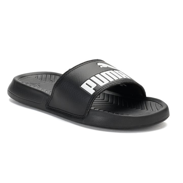 Puma Popcat Women's Lifestyle Slide Sandals, Size: 9, Black