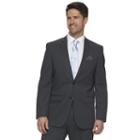 Men's Apt. 9&reg; Knit Slim-fit Gray Pindot Suit Jacket, Size: 38 Short, Med Grey