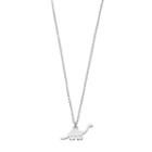 Lc Lauren Conrad Dinosaur Pendant Necklace, Women's, Silver
