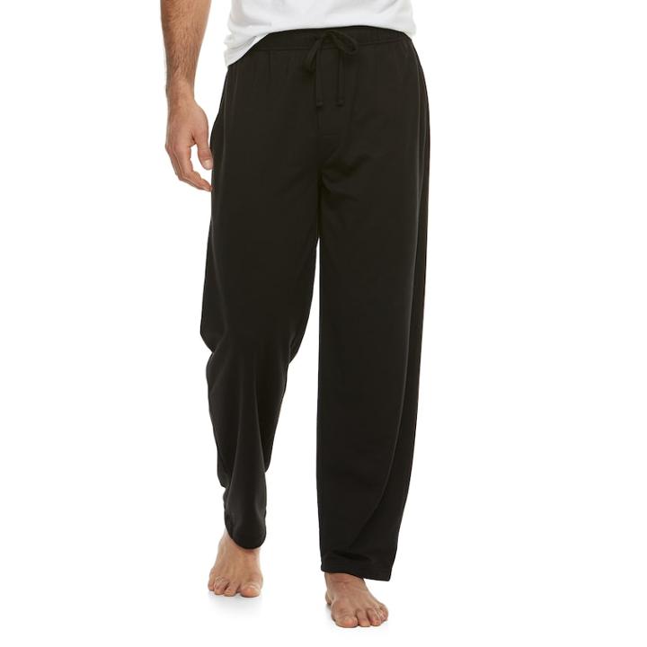 Men's Fruit Of The Loom Everlight Modal Lounge Pants, Size: 5xlt, Black