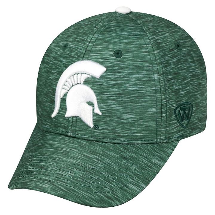 Adult Michigan State Spartans Warp Speed Adjustable Cap, Men's, Dark Green