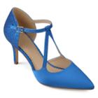 Journee Collection Elodie Women's High Heel Mary Jane Shoes, Size: Medium (11), Blue