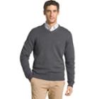 Men's Izod Fieldhouse Regular-fit V-neck Sweater, Size: Medium, Dark Grey
