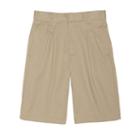 Husky Boys 10-20 French Toast Pleated-front Shorts, Size: 14 Husky, Beig/green (beig/khaki)