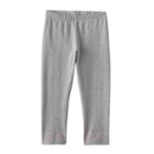 Girls 7-16 & Plus Size So&reg; Textured Hem Capri Leggings, Girl's, Size: 18 1/2, Med Grey