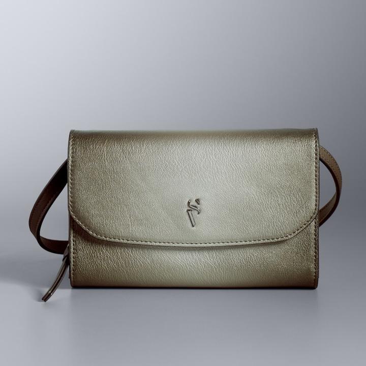 Simply Vera Vera Wang Signature Envelope Crossbody Bag, Women's, Brown
