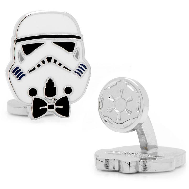 Star Wars Storm Trooper Cuff Links, Men's, White