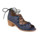 Journee Collection Bowee Women's High Heel Sandals, Size: Medium (8.5), Blue