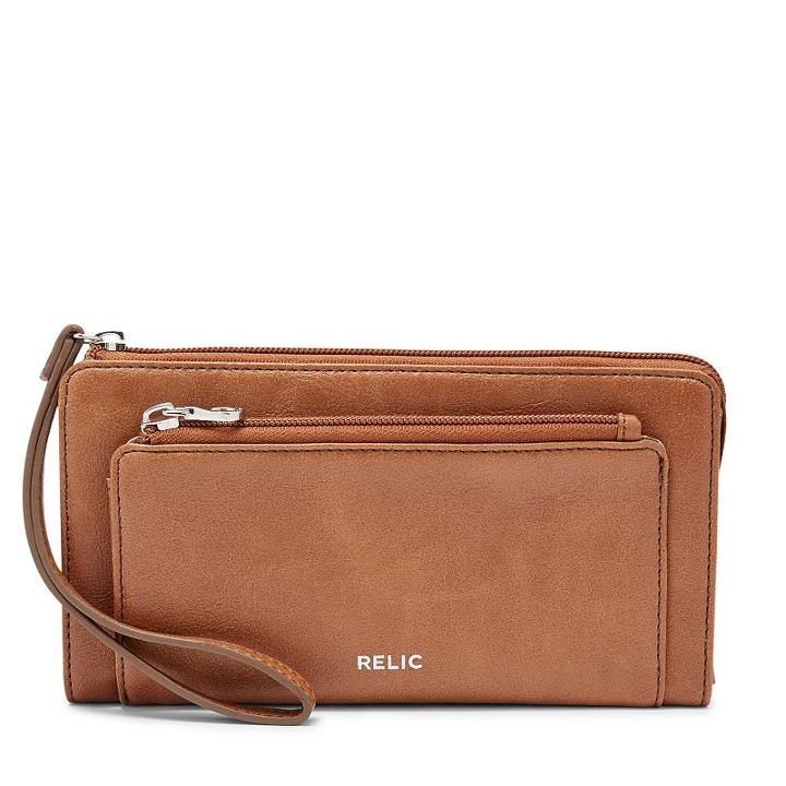 Relic Heidi Checkbook Wallet, Women's, Red/coppr (rust/coppr)