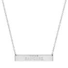 Texas Rangers Sterling Silver Bar Necklace, Women's, Size: 16