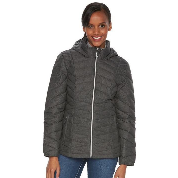 Women's Zeroxposur Jolie Hooded Packable Down Puffer Coat, Size: Medium, Ovrfl Oth