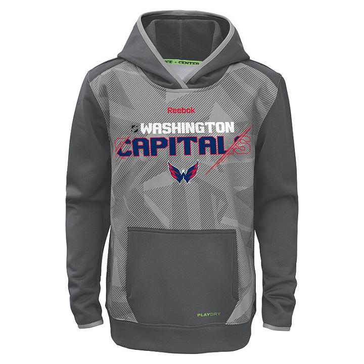 Boys 8-20 Reebok Washington Capitals Forecheck Hoodie, Size: Medium, Cap Char