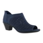 Easy Street Steff Women's Peep Toe Shoes, Size: 8.5 Wide, Blue (navy)