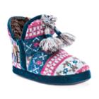 Women's Muk Luks Bootie Slippers, Size: Xl, Blue