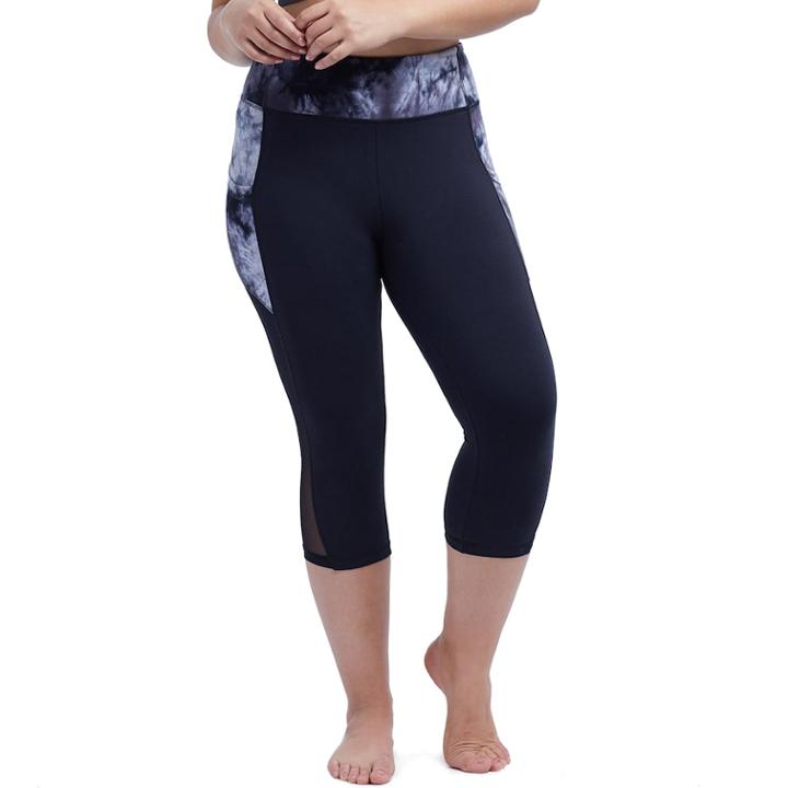 Plus Size Balance Collection Vera Capris, Women's, Size: 3xl, Black