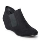 Croft & Barrow Serf Women's Ortholite Wedge Ankle Boots, Size: Medium (7), Black