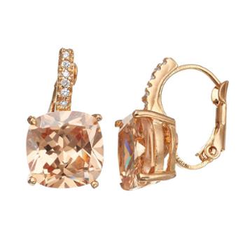 City Rox Cubic Zirconia Drop Earrings, Women's, Yellow
