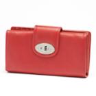 Buxton Jackie Go To Super Wallet, Women's, Med Red