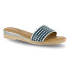 Tuscany By Easy Street Vanna Women's Sandals, Size: 8.5 Wide, Blue