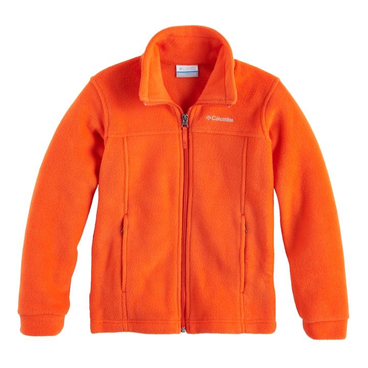 Boys 8-20 Columbia Fleece Flattop Ridge Jacket, Size: Medium, Orange Oth