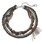 Simply Vera Vera Wang Two Tone Woven Double Strand Necklace, Women's, Green Oth
