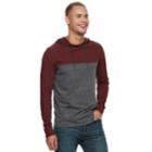 Men's Urban Pipeline&reg; Colorblock Hooded Tee, Size: Small, Dark Pink