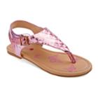 Petalia Star Girls' Sandals, Size: 2, Pink