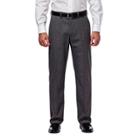 Men's J.m. Haggar Premium Classic-fit Flat-front Stretch Suit Pants, Size: 34x32, Dark Grey