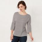 Women's Lc Lauren Conrad Printed Bell Sleeve Top, Size: Small, Med Pink