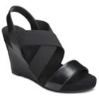 A2 By Aerosoles Lotus Plush Women's Wedge Sandals, Size: Medium (6.5), Black