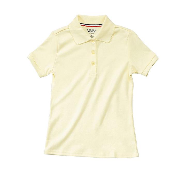 Girls 4-20 & Plus Size French Toast School Uniform Solid Polo, Girl's, Size: 14-16, Yellow