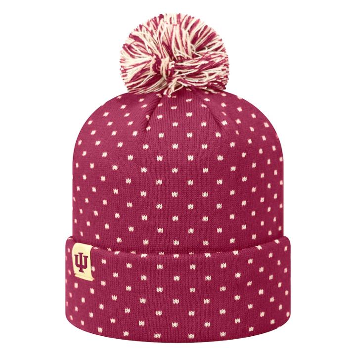 Adult Top Of The World Indiana Hoosiers Firn Beanie, Adult Unisex, Red