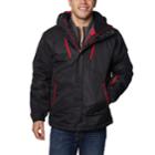 Men's Halitech Triple-stitched Hooded Jacket, Size: Medium, Black