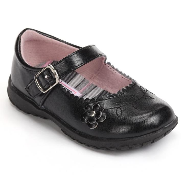 French Toast Allison Toddler Girls' Uniform Mary Janes, Girl's, Size: 5 T, Black