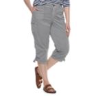 Plus Size Sonoma Goods For Life&trade; Utility Capri Pants, Women's, Size: 16 W, Med Grey