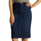 Women's Lee Relaxed Fit Jean Skirt, Size: 8 - Regular, Blue