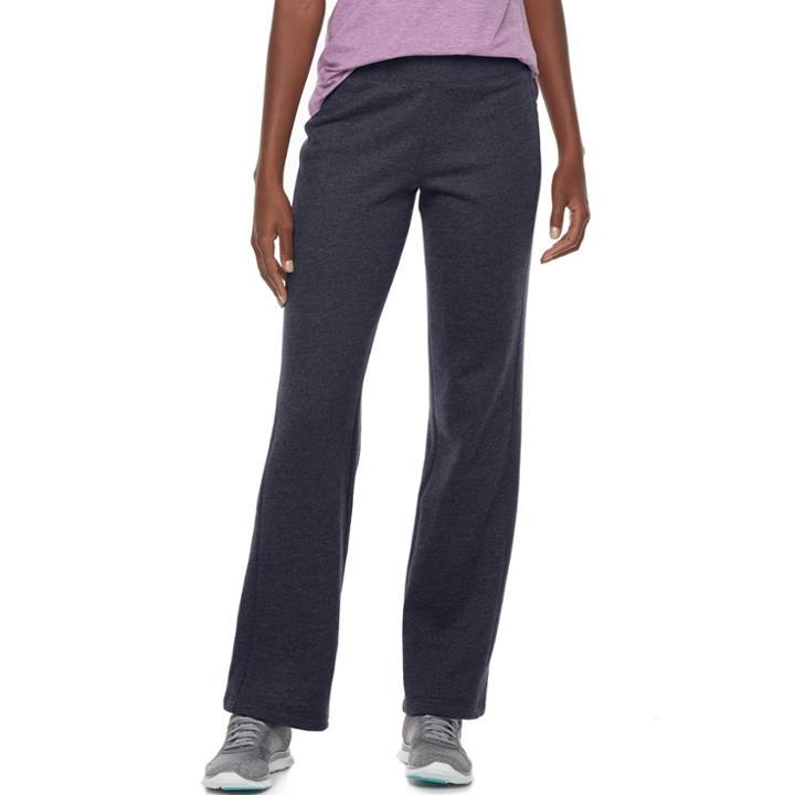 Women's Tek Gear&reg; Basic Fleece Pants, Size: Large, Dark Blue