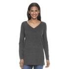 Women's Apt. 9&reg; V-neck Cashmere Sweater, Size: Medium, Multicolor