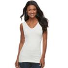 Petite Apt. 9&reg; Seamless Reversible Tank, Women's, Size: Ps/pm, Natural