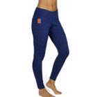 Women's Syracuse Orange Space-dyed Leggings, Size: Large, Blue (navy)