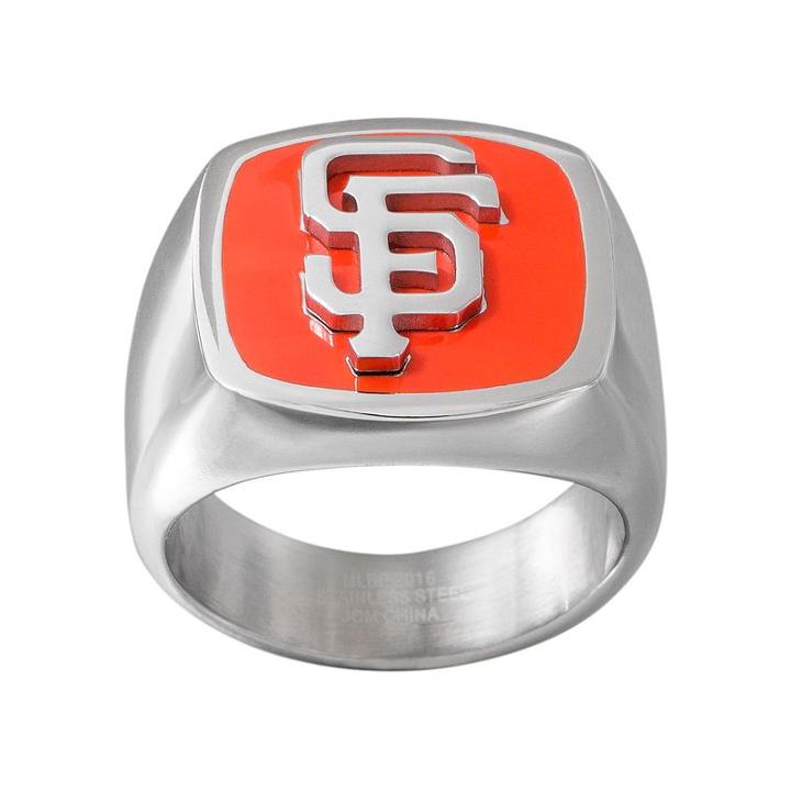 Men's Stainless Steel San Francisco Giants Ring, Size: 10, Multicolor